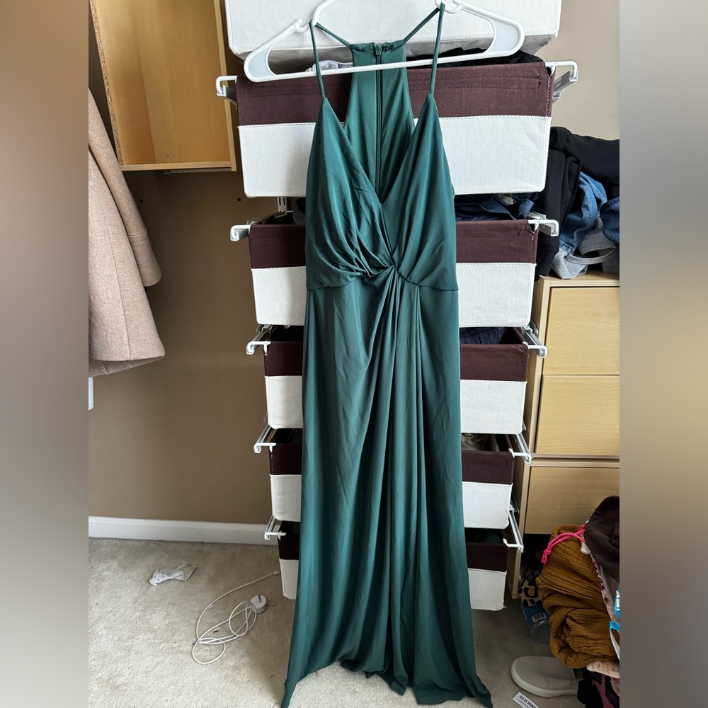 Emerald green bridesmaids dress